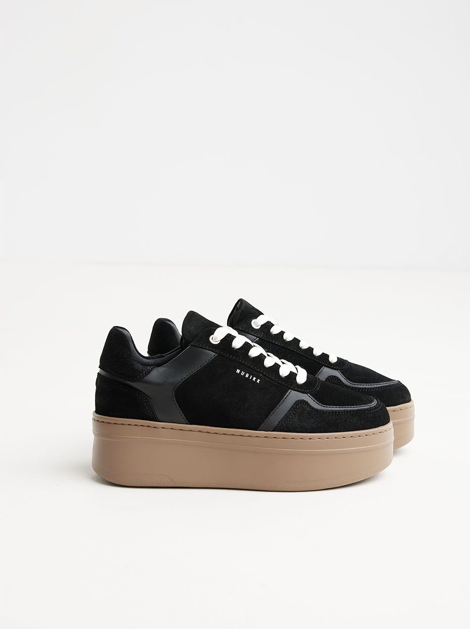 Bayou Platform Black Combi Sneakers for Women